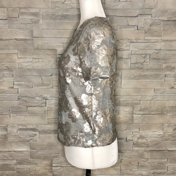Forever 21 grey sequin top - Picture 3 of 5